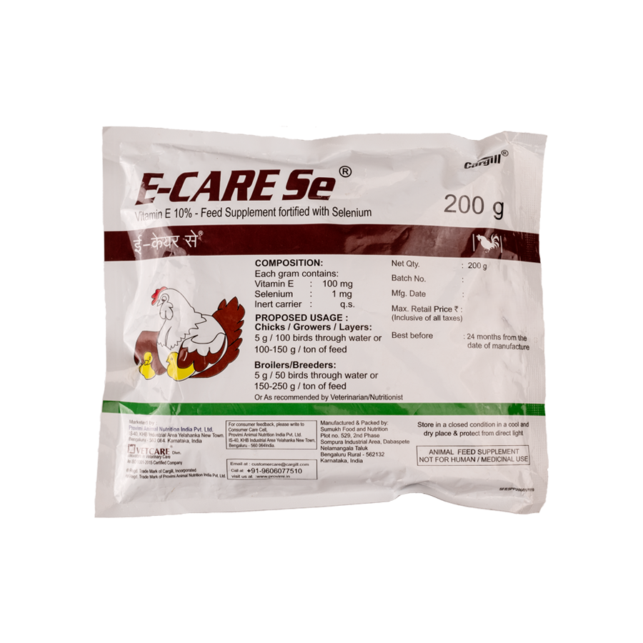 E Care Se - Vitamin E Feed Supplement (200gm)